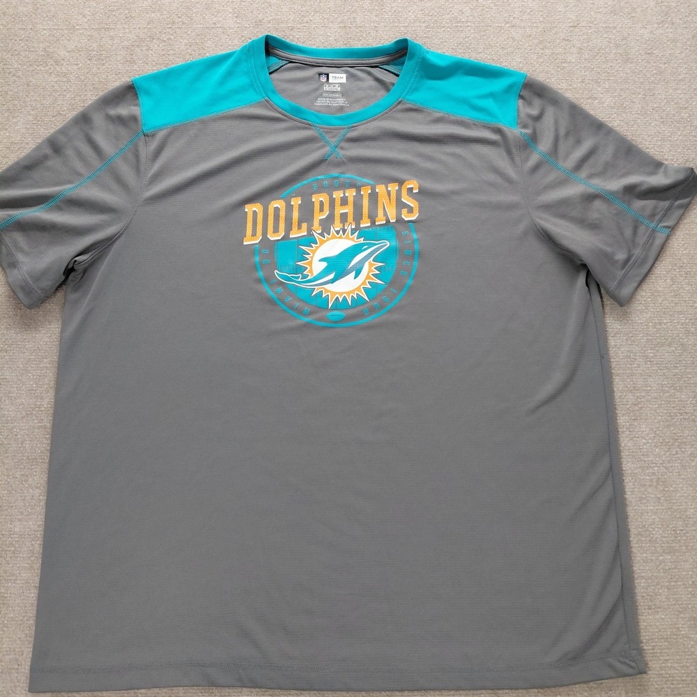 Miami Dolphins NFL TX Cool Men's 2XL Short Sleeve Perferated Short Sleeve Shirt